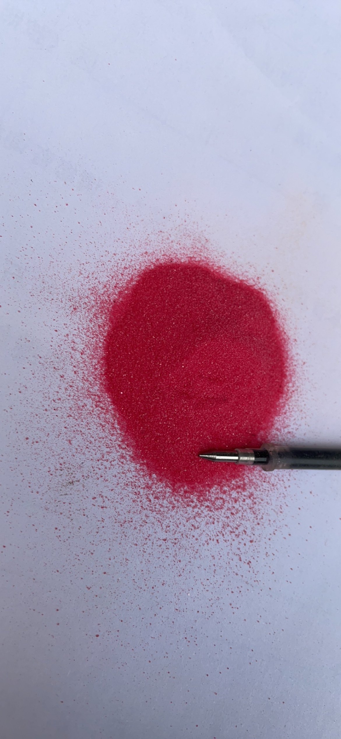 颜料彩石红粉合成矿物质计价100克朱红壁画细沙国画颜料