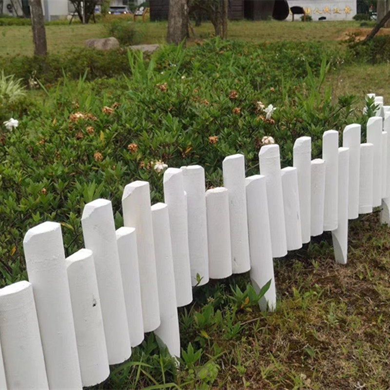围栏白色防腐木栅栅栏实木户外篱笆花园装饰大型篱笆