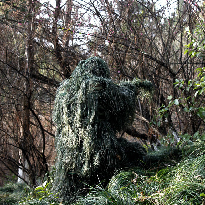 军迷丛林特种兵仿生野外吉利服户外狩猎装伪装服狙击手迷彩衣战术