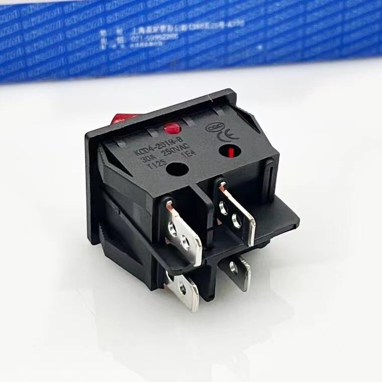 30a电焊机船型开关4脚电流kcd4大功率两相电源船形开关
