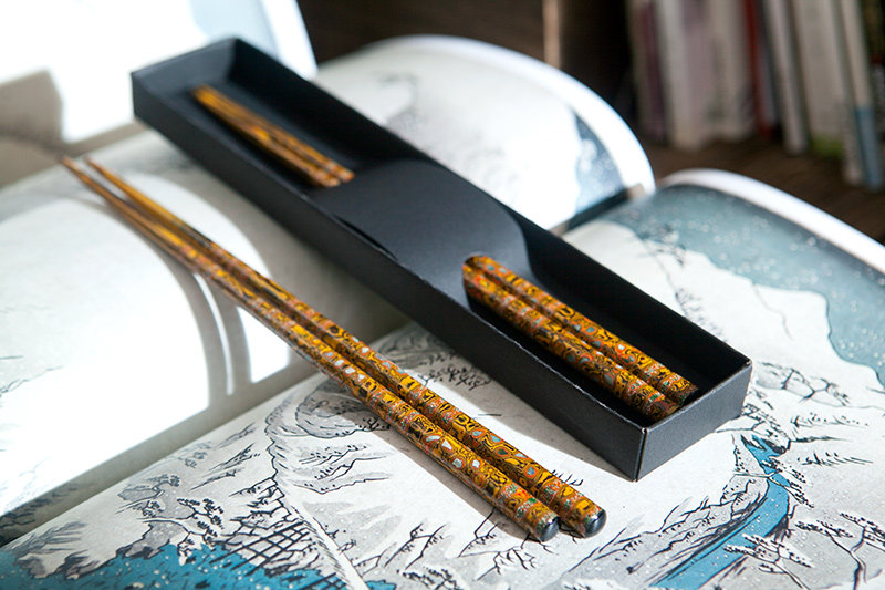 安泰福州传统漆器漆筷大漆螺钿福筷漆器