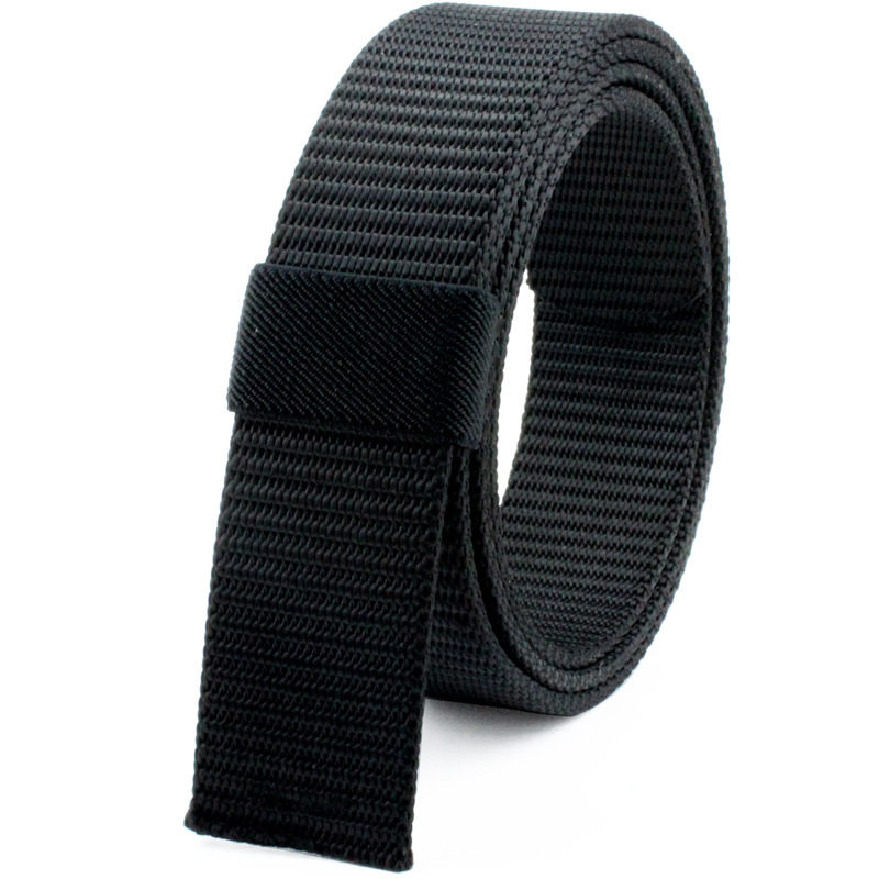 无头尼龙腰带自动扣带身不带头帆布皮带潮流腰带