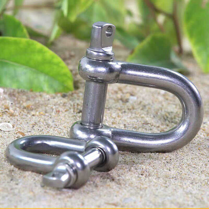 vaidu锈钢卸扣u型吊环吊钩吊耳起重卸扣u型卡扣d形卸扣弓形卸