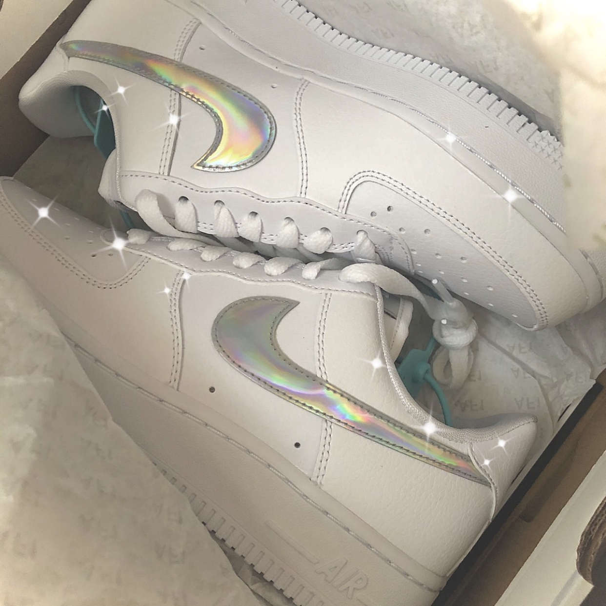 nikeairforceaf1白镭射镭射炫彩珍珠空军一号板鞋板鞋