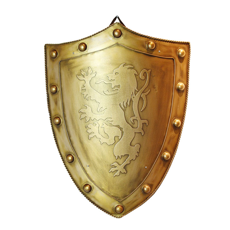 中世纪铁艺工业墙上创意轻奢金属盾牌酒吧挂件壁饰