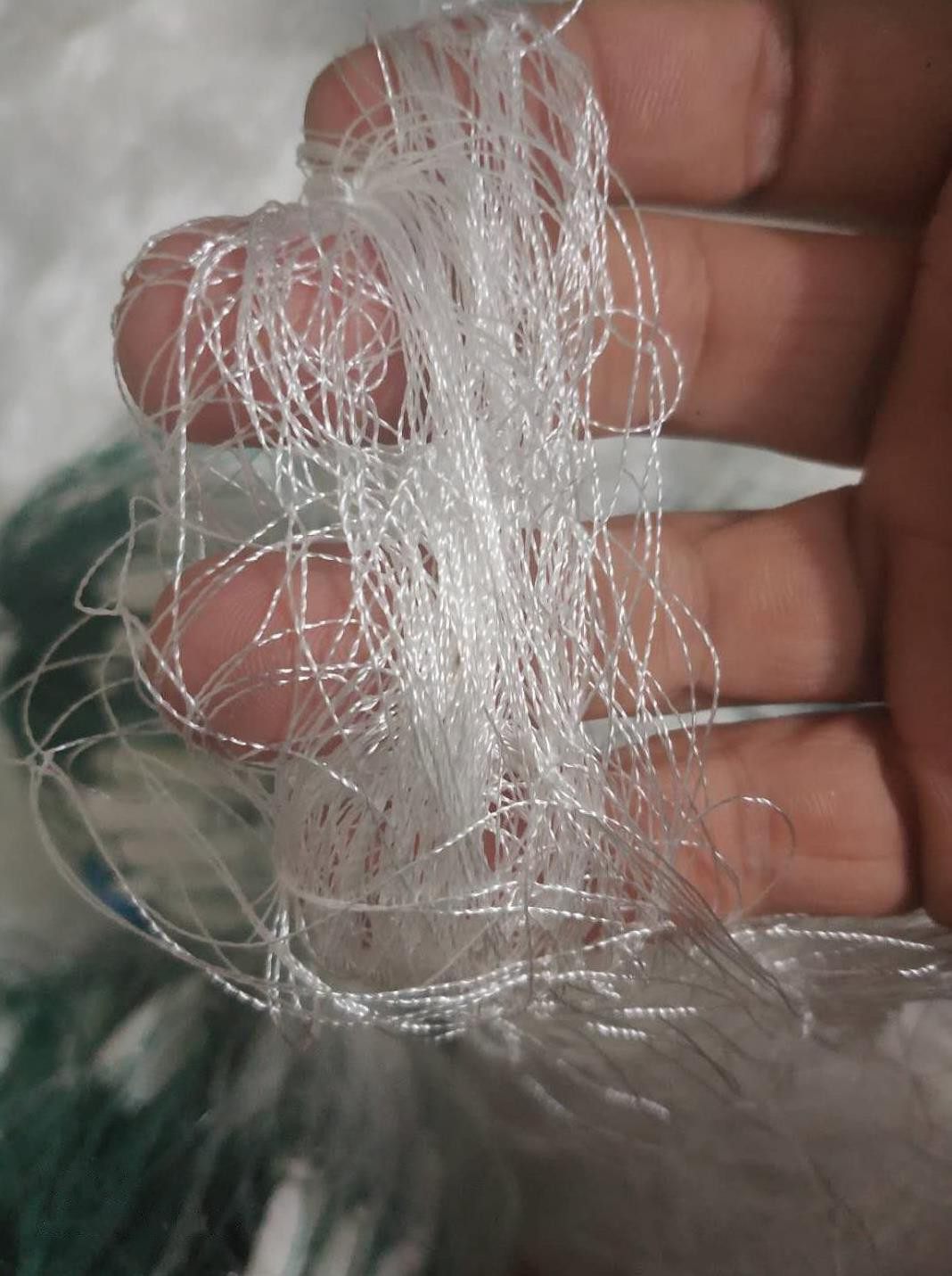 鱼网细丝丝线尼龙绳新款挂网粗线小鱼三层3层鱼网