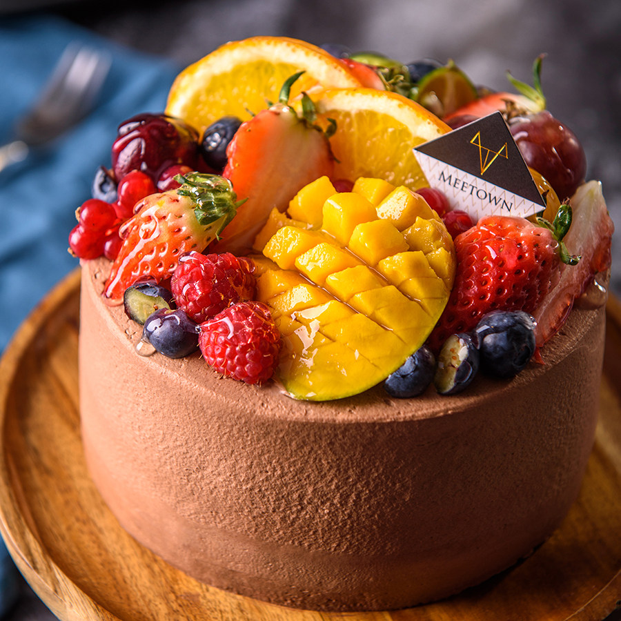 生巧鲜果生日蛋糕巧克力动物奶油入口即化丝滑meetown新鲜生日蛋糕