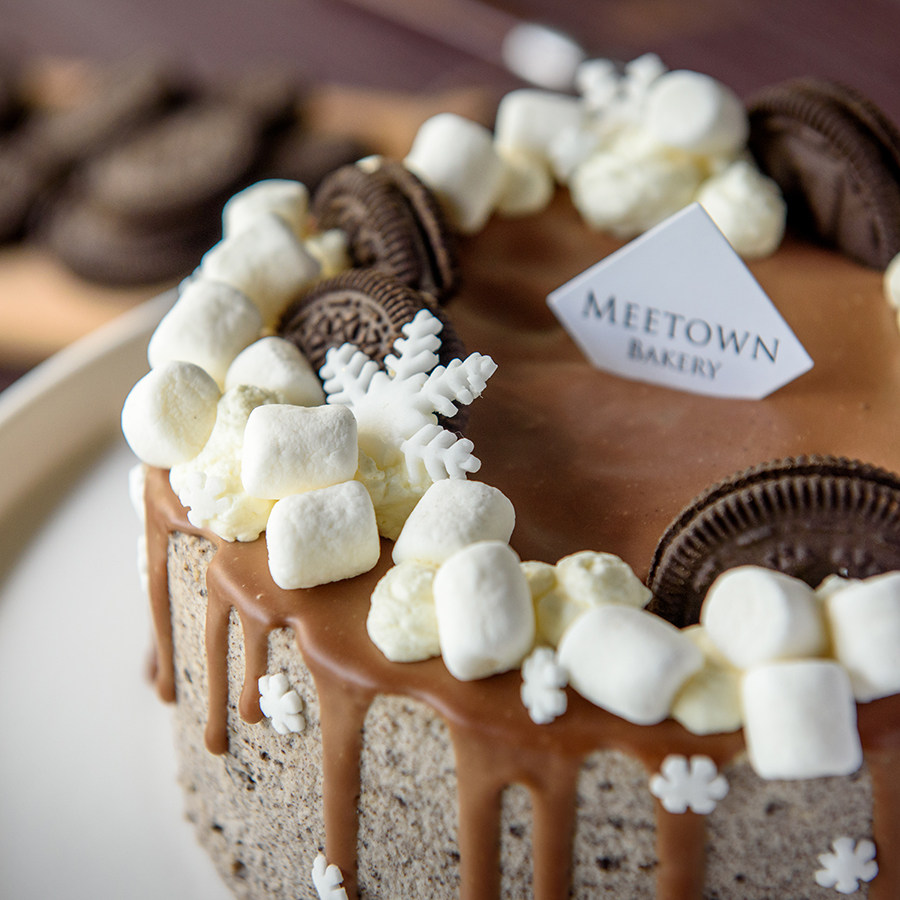 奥利奥动物奶油生日蛋糕可可巧克力麦旋风口味meetown美糖中秋-mc母婴