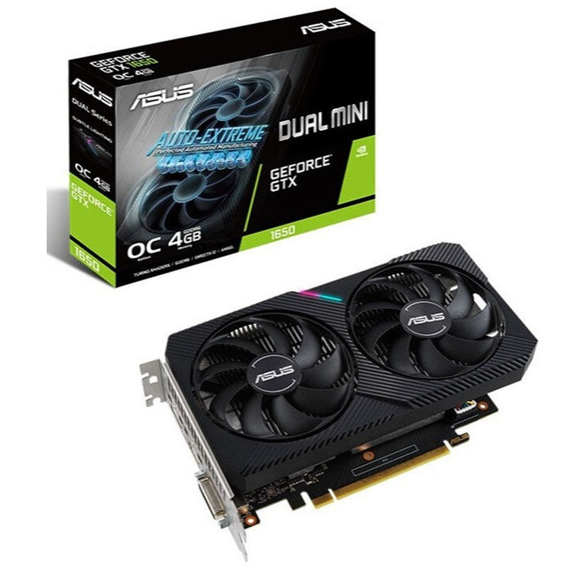华硕asusdualgtx1650o4gd6mini电竞游戏专业独立显卡显卡