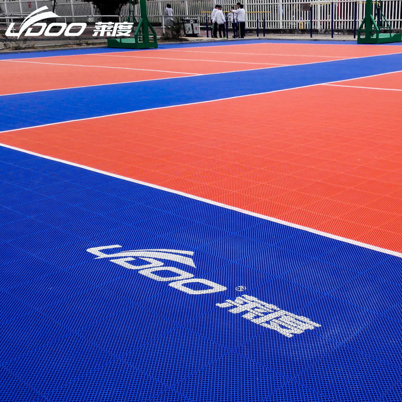 莱度篮球场悬浮拼装地板幼儿园室内外户外运动防滑减震塑胶