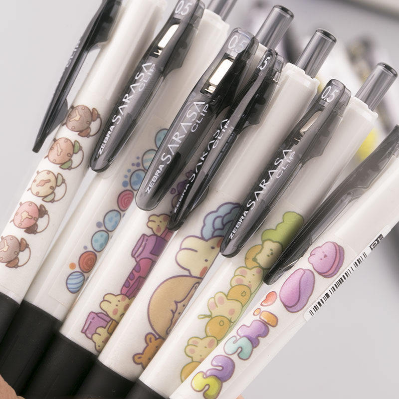 5签字笔sarasa星星款限定水笔少女心笔可爱创意超萌黑笔学生用官方