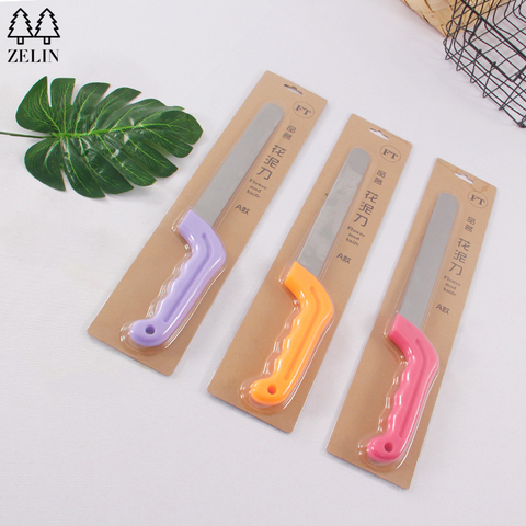 泽林鲜花包装材料批发:国产花泥刀花泥切割专用刀长柄刀具高级花艺