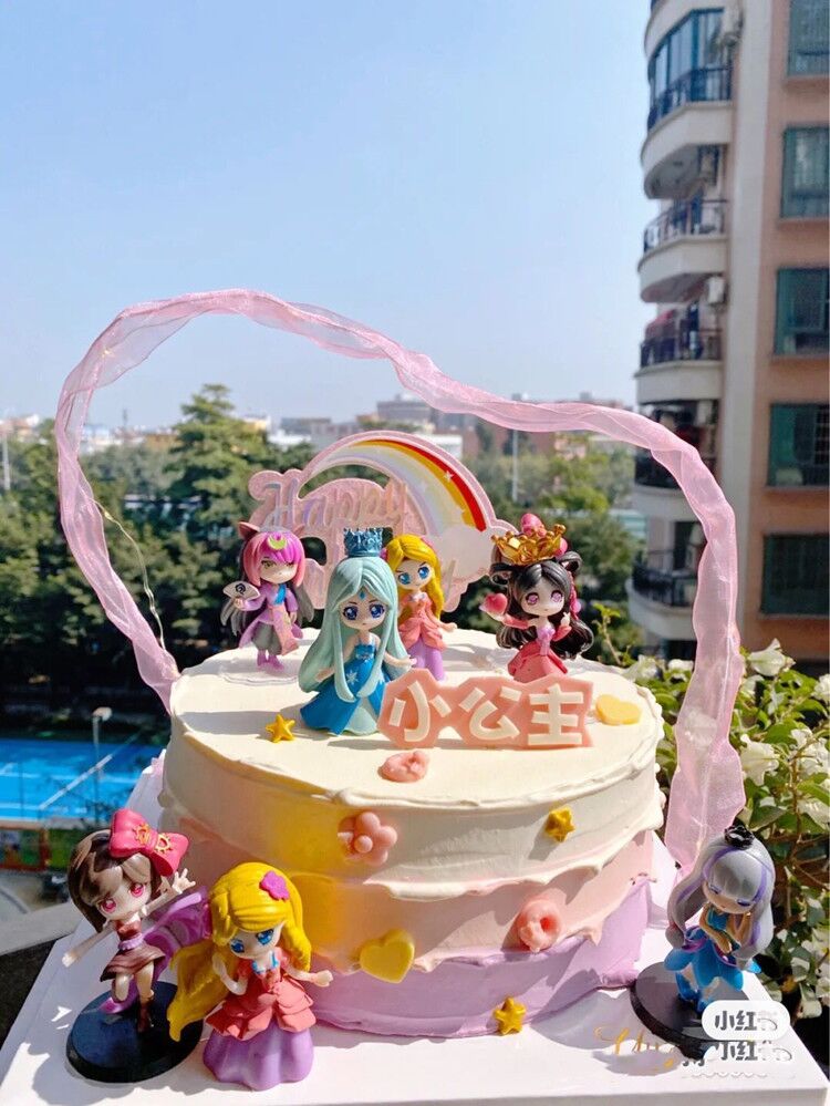 网红小红书叶罗丽公女孩新鲜水果生日蛋糕成都同城配送