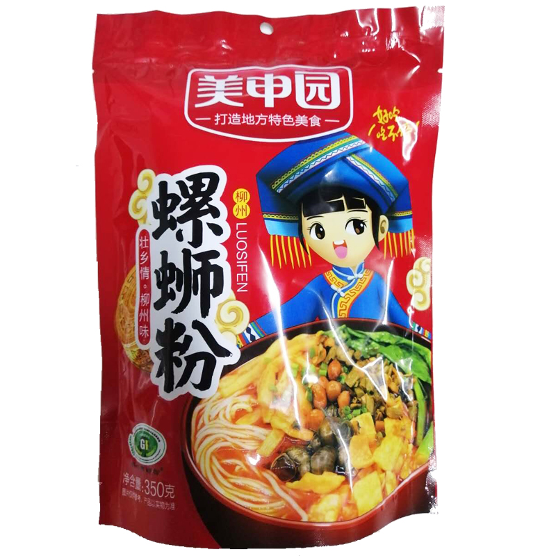 美申园正宗广西柳州螺蛳粉350克10袋方便速食送礼深夜零食大礼包