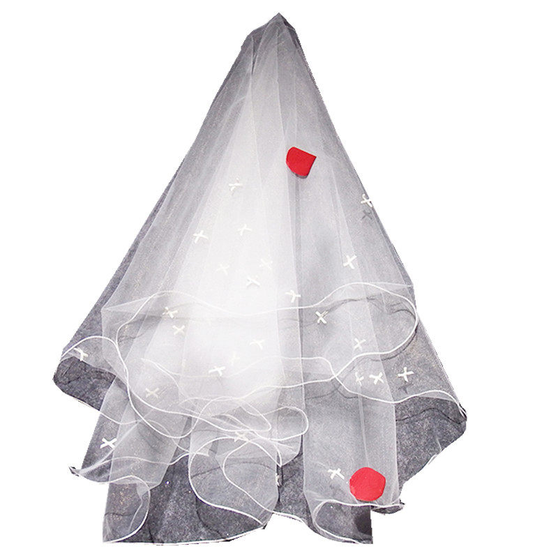 新款韩式新娘头纱女长拖尾简约拍照结婚气球婚纱头饰超仙素纱软纱