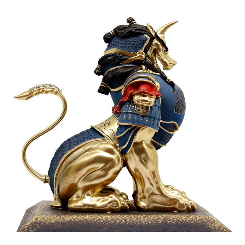 小貔貅车摆件装饰品 纯手工彩绘局部贴金 羽林造物设计师原创礼品-mc