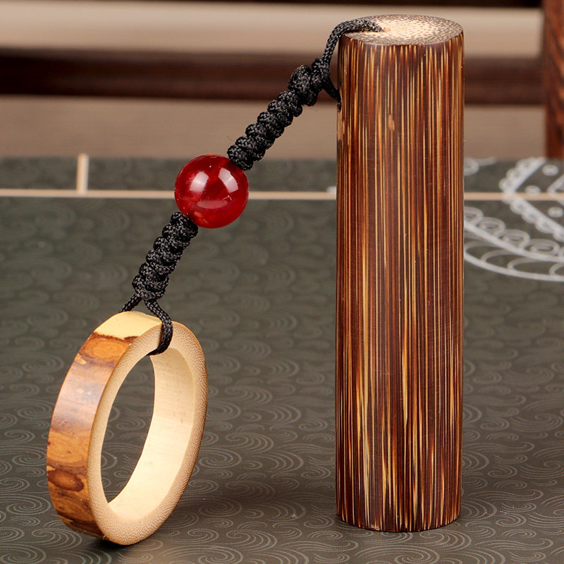 龙血竹子件老手把随身男士把玩文玩金丝竹原材料手串