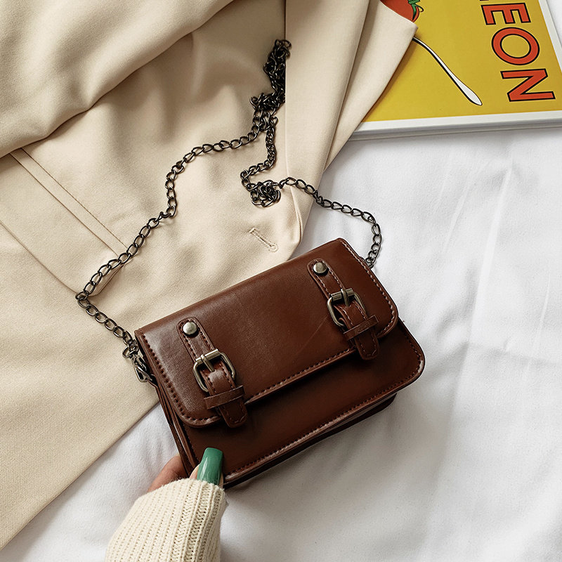 复古学院学生日系单肩斜挎英伦制服链条包制服通用款女包