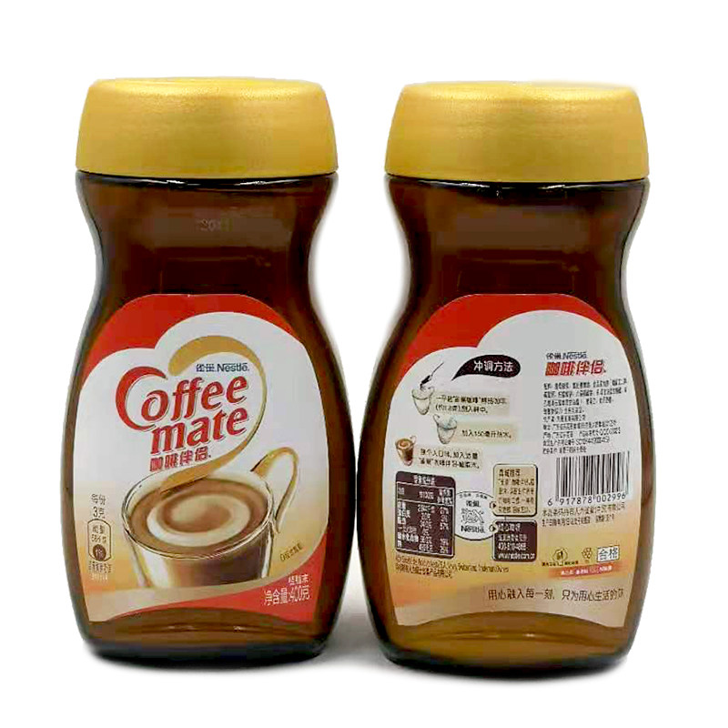 咖啡雀巢伴侣400g瓶装奶精植脂香浓醇郁即溶奶精