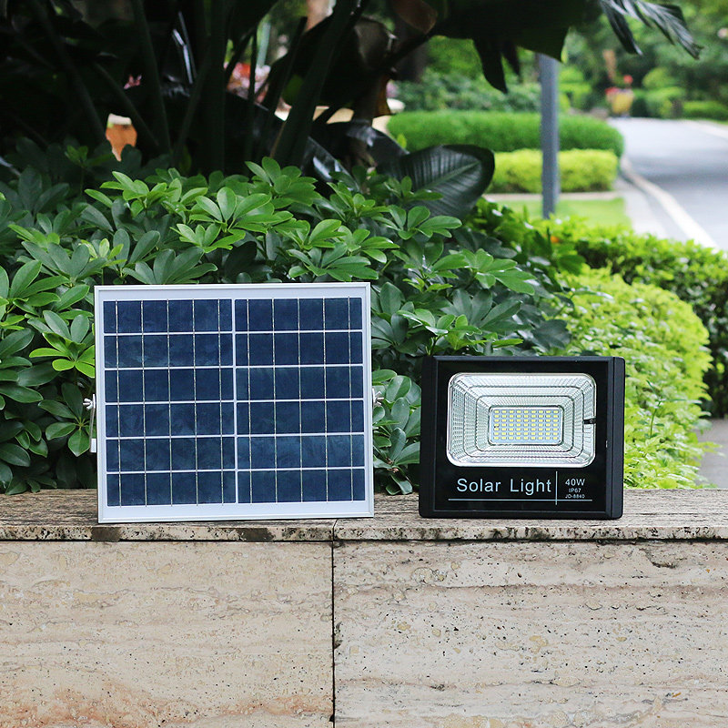 太阳能庭院灯乡村农村室内外新农村家用投光防水100w景观庭院灯饰