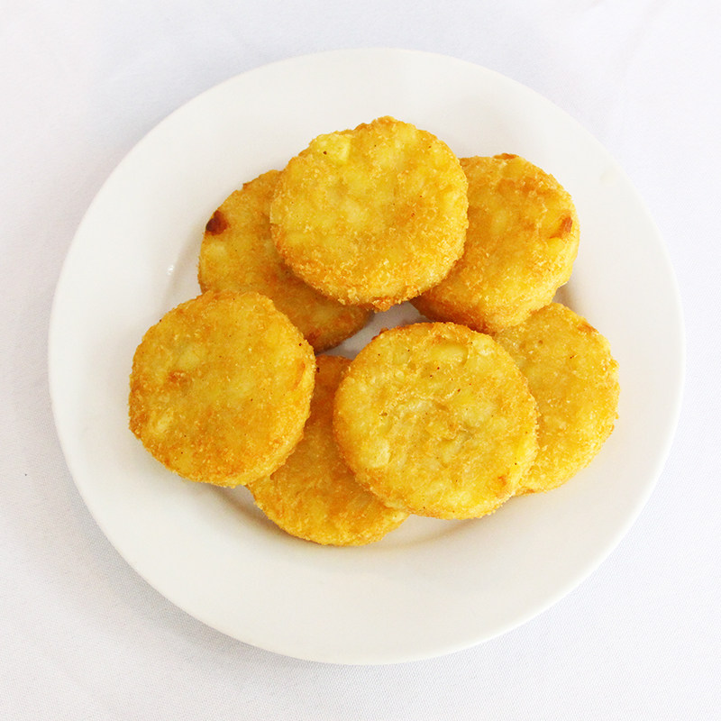 薯饼蓝顿旭美小圆f20早餐冷冻油炸小吃土豆薯类制品