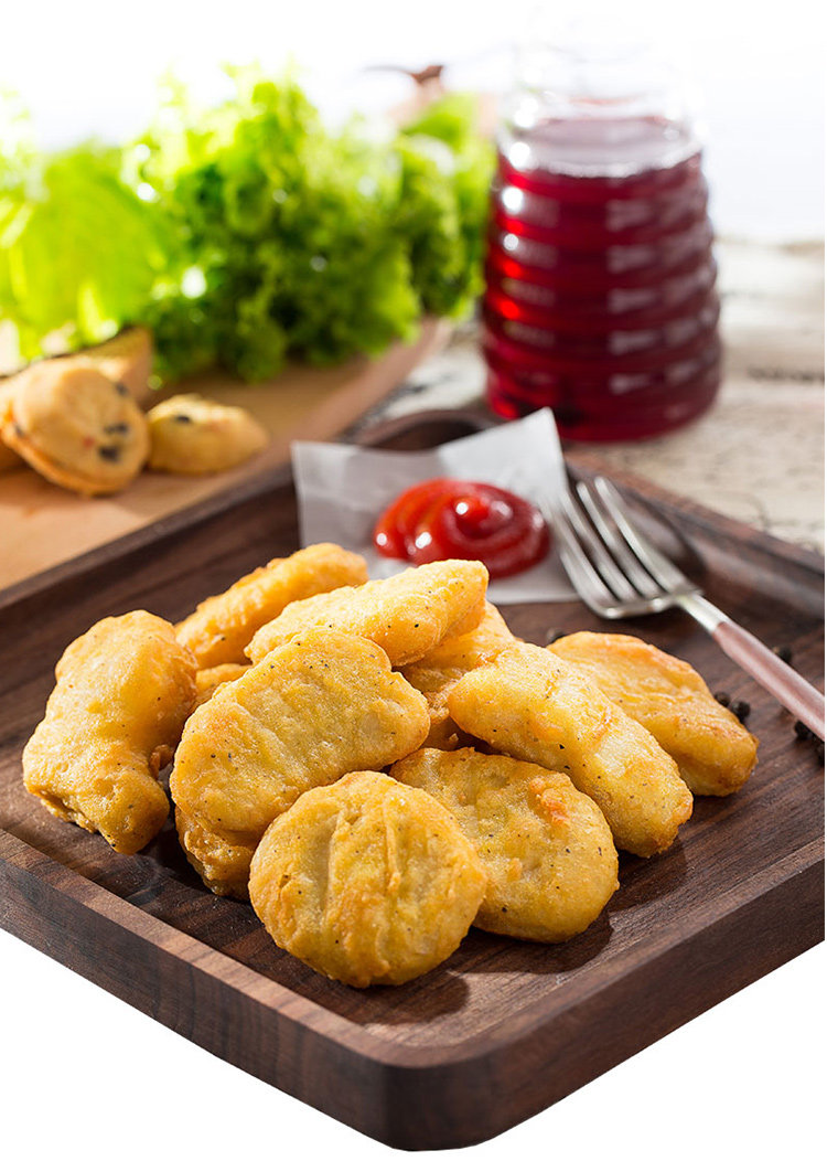 鸡块正大美味黑胡椒半成品冷冻纯肉上校油炸1kg鸡肉丸