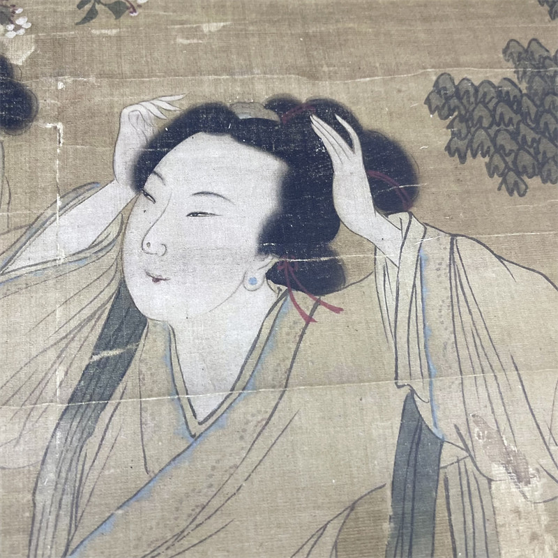 仕女蒋乾女图古画微喷复制工笔人物国画画稿国画