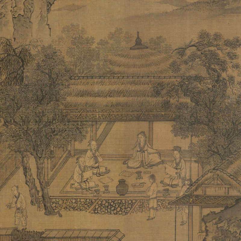 宣纸归去来兮李唐宋李唐复制真迹博物馆艺术克利夫兰美国国画