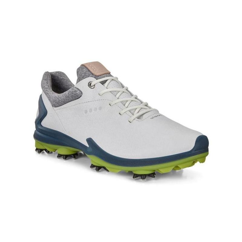 ecco爱步男鞋高尔夫球鞋运动真皮防水golfbiom单鞋