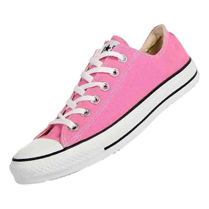 converse匡威女帆布鞋休闲鞋粉色低帮青春青春潮潮流帆布鞋