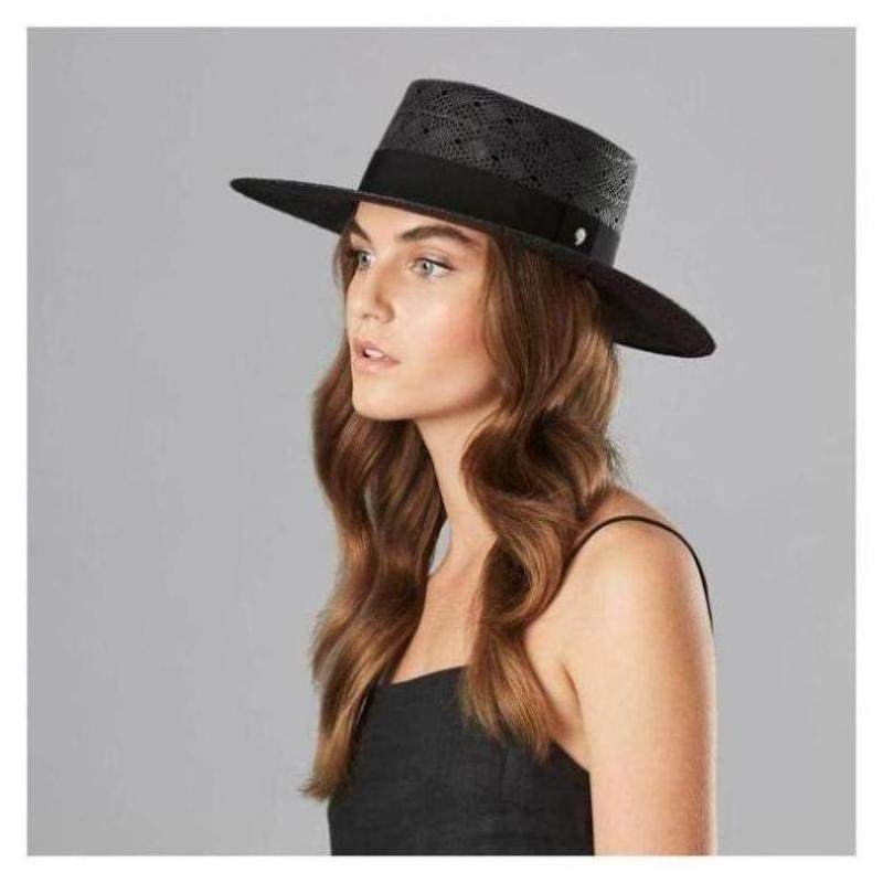 helenkaminski女帽帽子礼帽大檐平檐纯色淡爽夏季帽子