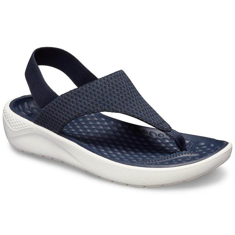 crocs卡洛驰女凉鞋夹趾网布透气弹力休闲轻质正品205477