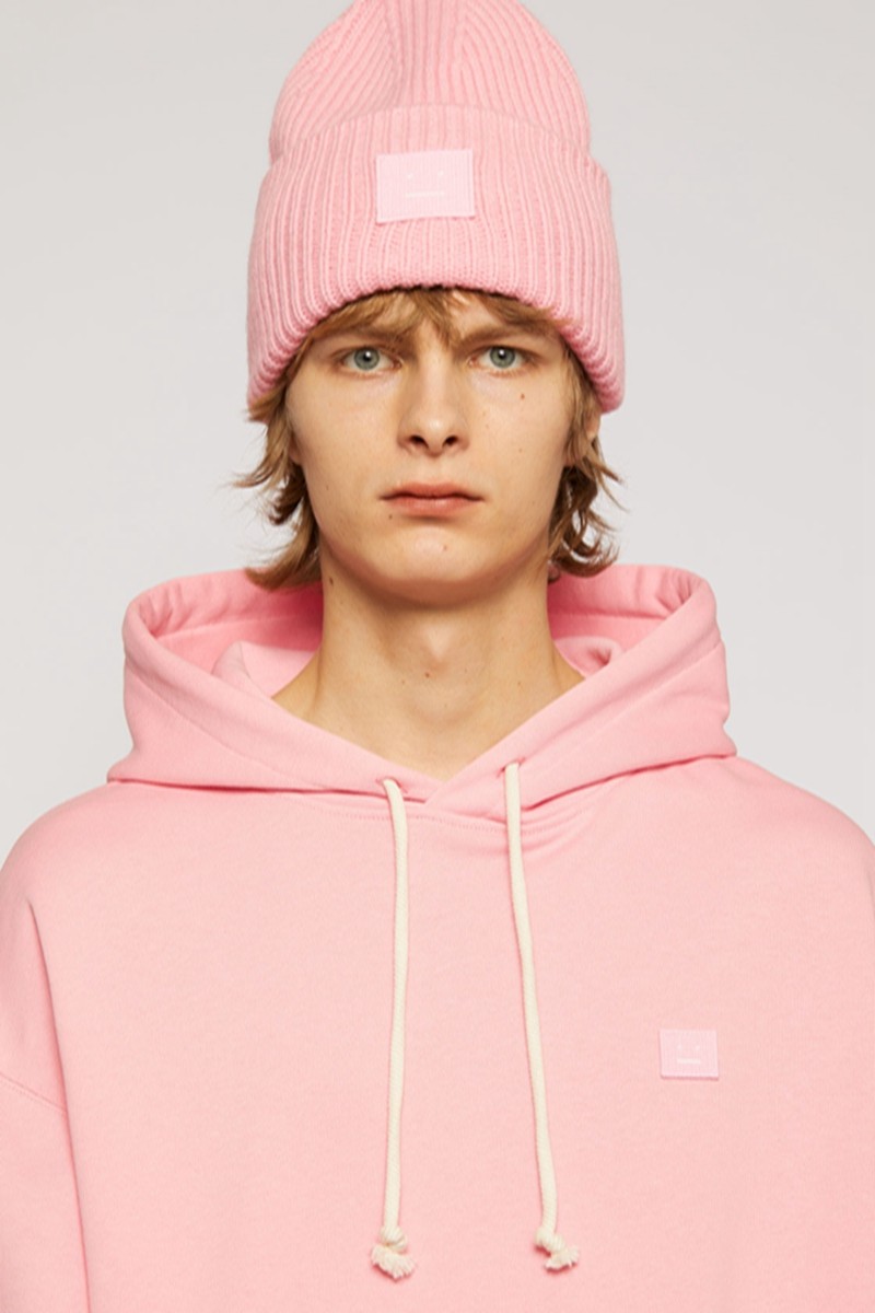 acnestudios笑脸帽冬毛线帽纯羊毛男女情侣针织帽子