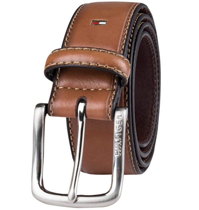 裤带tommyhilfiger汤米腰带真皮牛仔针扣复古青年腰带