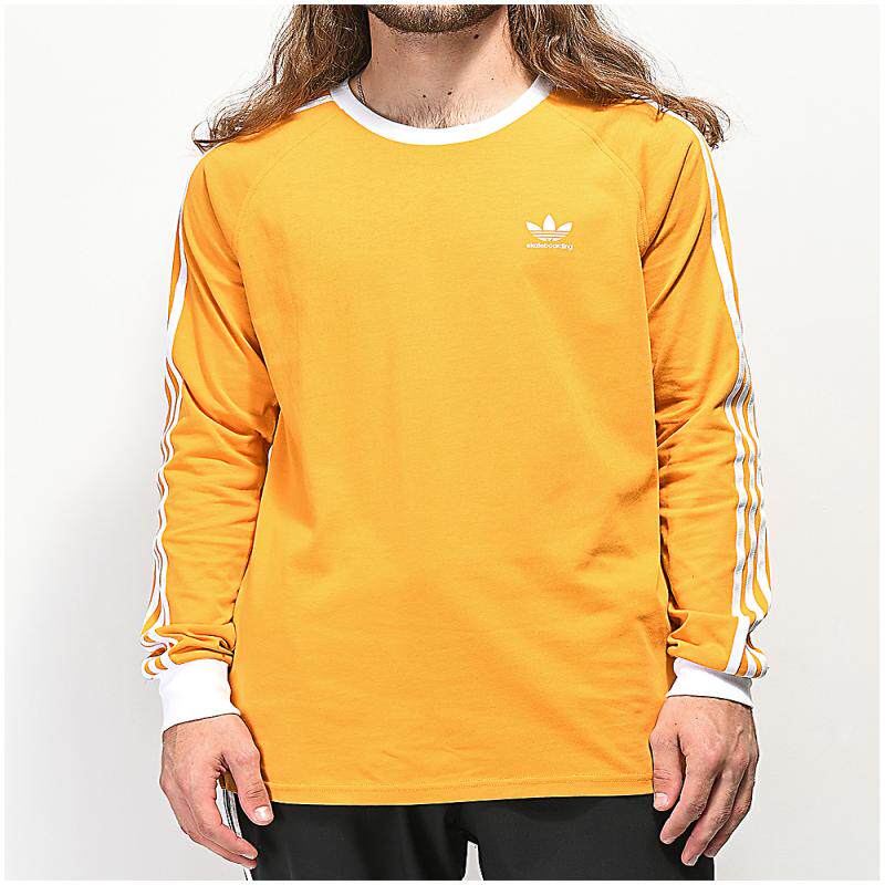 adidas阿迪达斯长袖鲜艳三叶草圆领休闲正品302356t恤