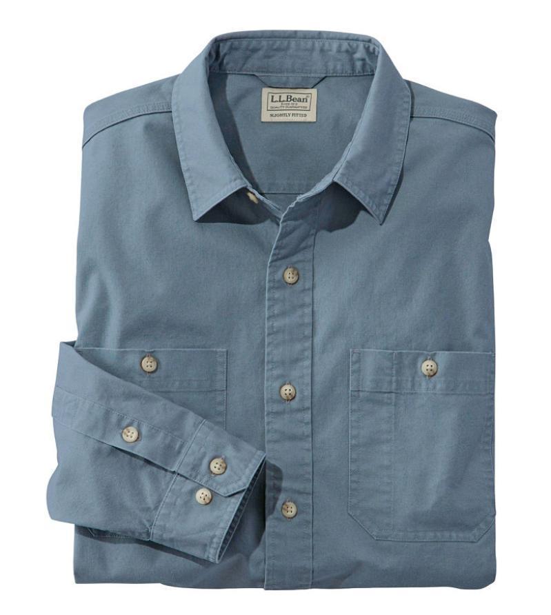 L.L. Bean/宾恩男装衬衫长袖纯色休闲纯棉美版商务正品TA507483