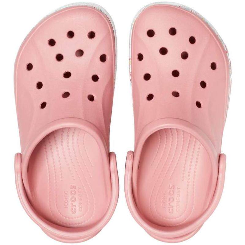 粉色凉鞋沙滩鞋休闲正品crocs夏季卡洛驰女洞洞鞋206233