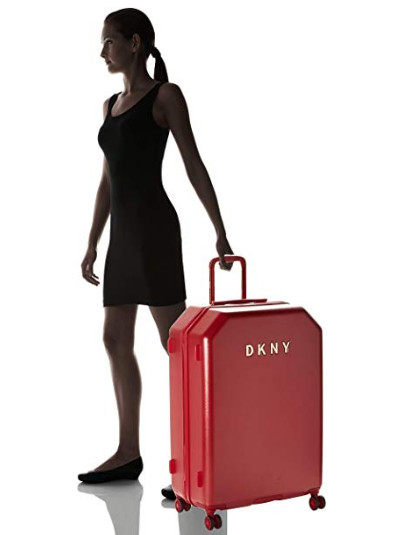 dkny拉杆箱唐可娜儿硬面旅行箱男女28寸金属logo正品dh818ml7