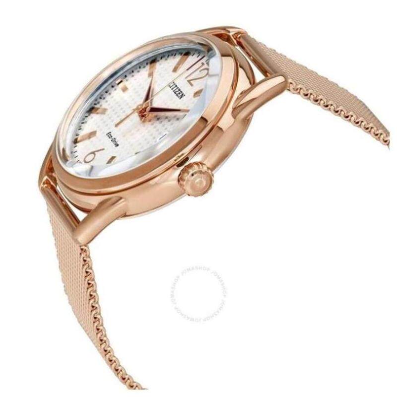 citizen西铁城女士手表银色表盘腕表礼物通勤正品fe608372a