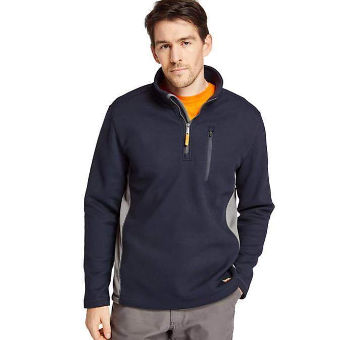 timberland添柏岚卫衣男秋冬加绒套头半高拉链立领正品卫衣