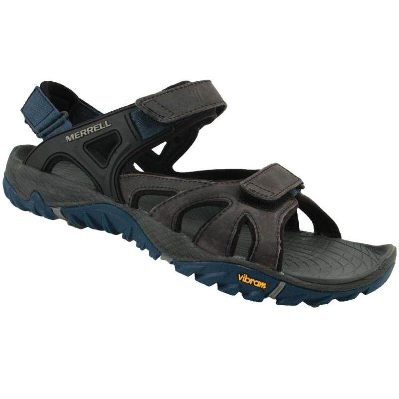 merrell迈乐户外凉鞋休闲露趾防水皮质魔术贴正沙滩鞋