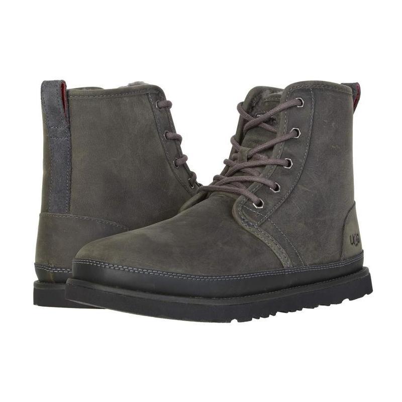ugg男雪地靴防水皮质羊毛内里短靴冬季harkleyugg正品8916105
