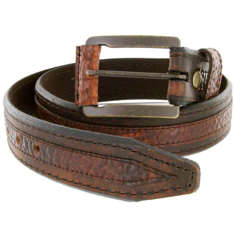 durabelt腰带皮带真皮madeinusa做旧耐磨西部风腰带