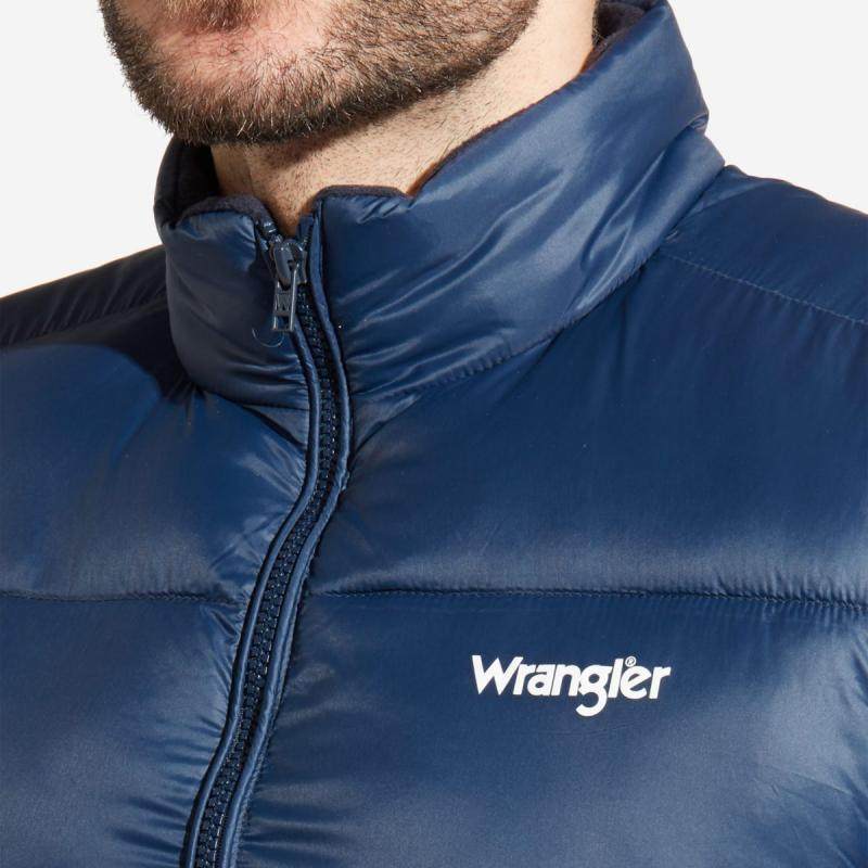 wrangler威格男式马甲轻质透气深色保暖简约舒适背心