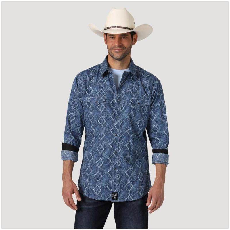 wrangler威格衬衫长袖方领透气舒适宽松休闲正品衬衫