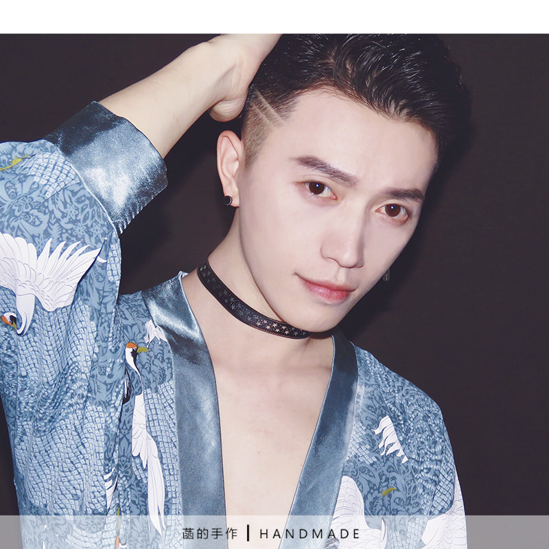 私人订制双面choker项链锁骨五角星海星项圈颈带项链