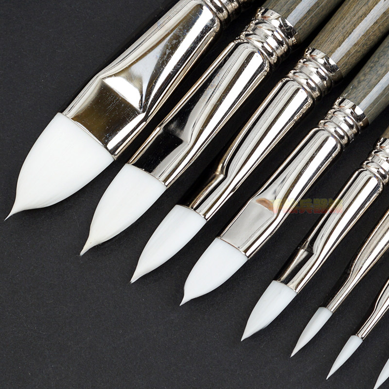 毛小猫画笔水彩画水彩小猫西班牙尼龙笔皇东丽白东丽水粉