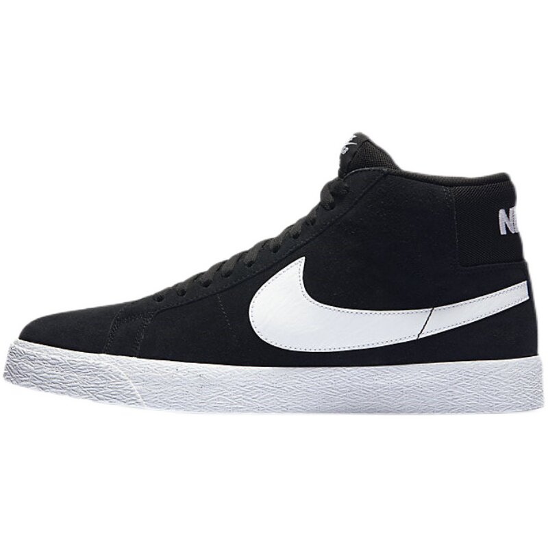 nike耐克sbzoomblazermid男子黑白休闲运动滑板运动休闲鞋