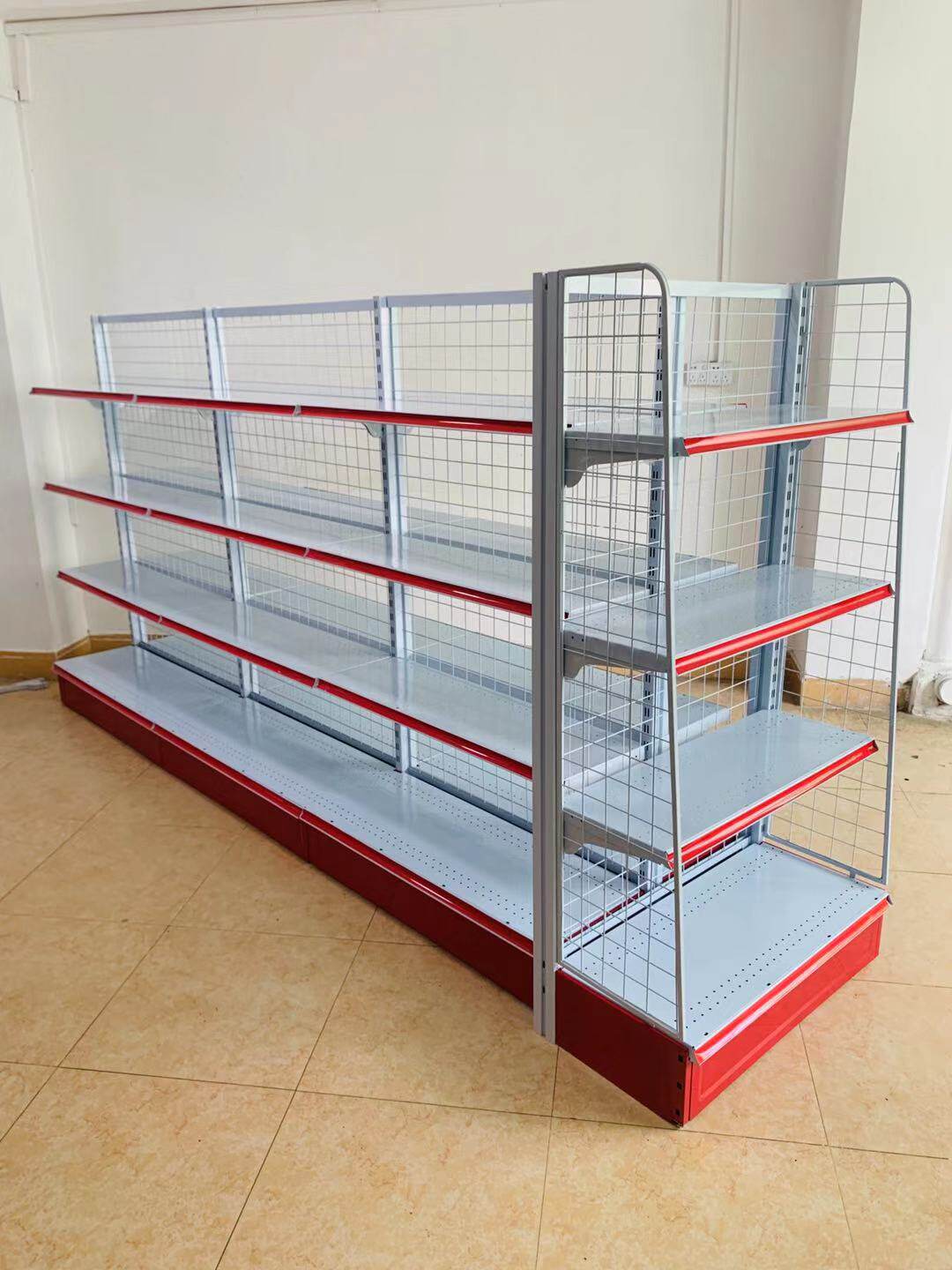 超市货架新款金属文具士多药店小卖部货单双面超市货架