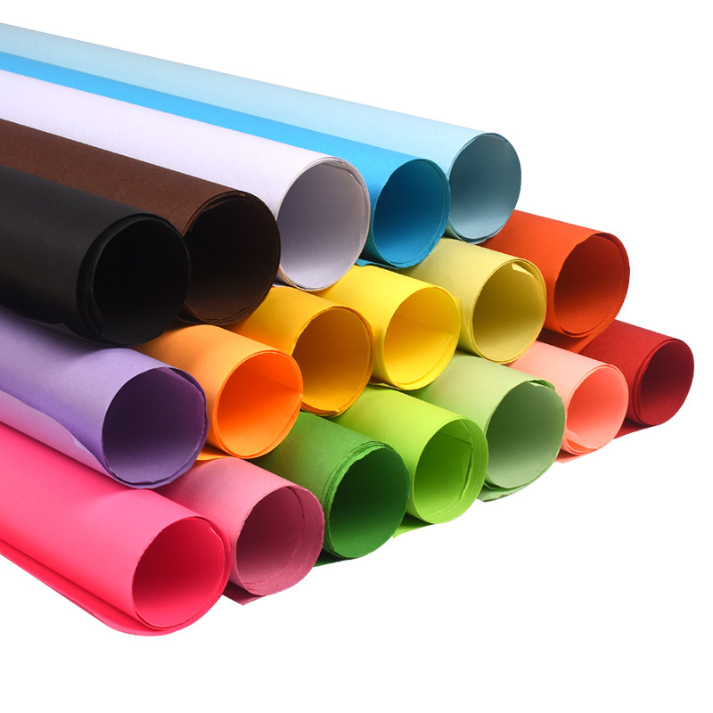 全开80克彩色纸大张彩纸幼儿园装饰海报背景手工折纸